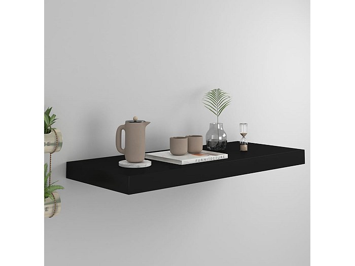 Mensola TV Sospesa A Muro Consolle Porta TV E Centri Multimediali Mobile Da Parete 2 Ante Scomparto Fori Passacavi 17 5 X 110 X 30 Cm Effetto Cemento 90076329