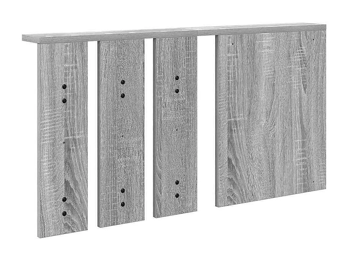 Appendiabiti da parete Sonoma con ripiano, grigio, 85 x 10 x 45 cm