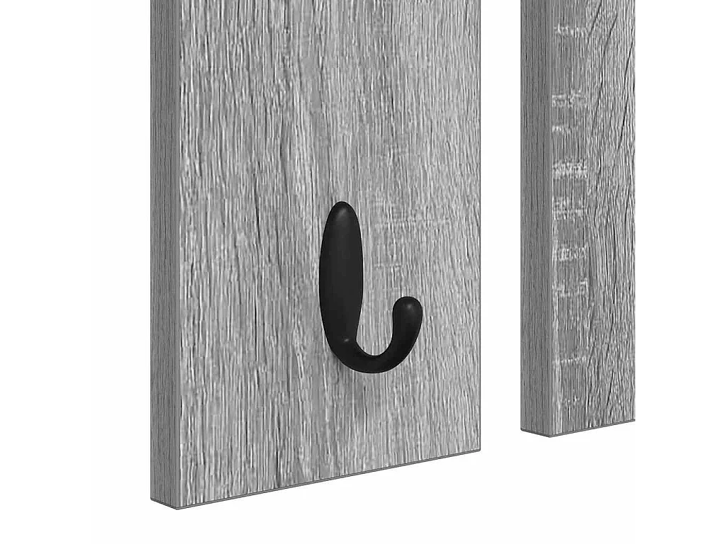 Appendiabiti da parete Sonoma con ripiano, grigio, 85 x 10 x 45 cm