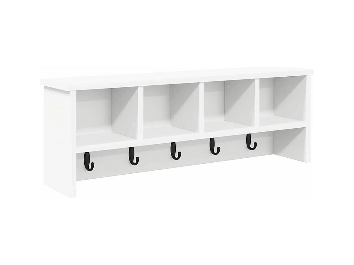 Wandkapstok Wit 75 x 16 x 26 cm Technisch hout