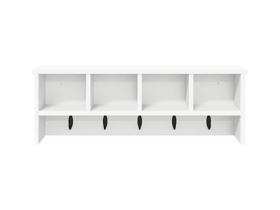 Wandkapstok Wit 75 x 16 x 26 cm Technisch hout