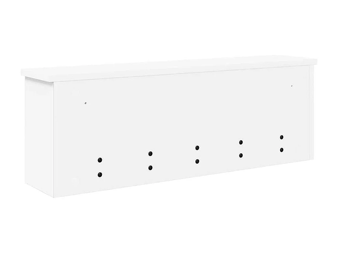 Porte-manteau mural Blanc 75 x 16 x 26 cm Bois d'ingénierie