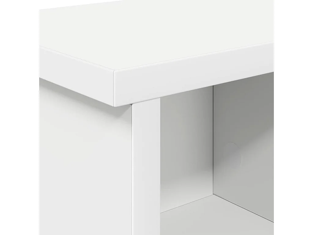 Porte-manteau mural Blanc 75 x 16 x 26 cm Bois d'ingénierie