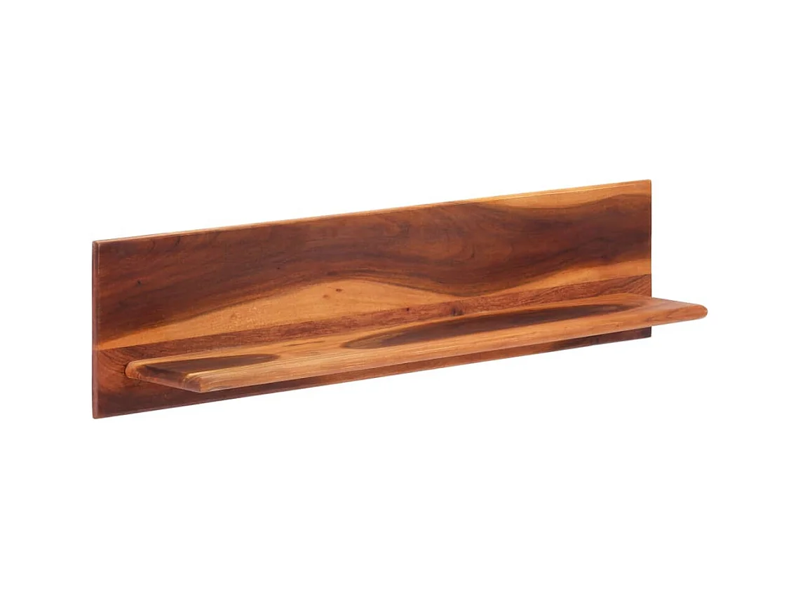 Mensole da parete 2 pezzi 112x20x26 cm in legno massello di acacia