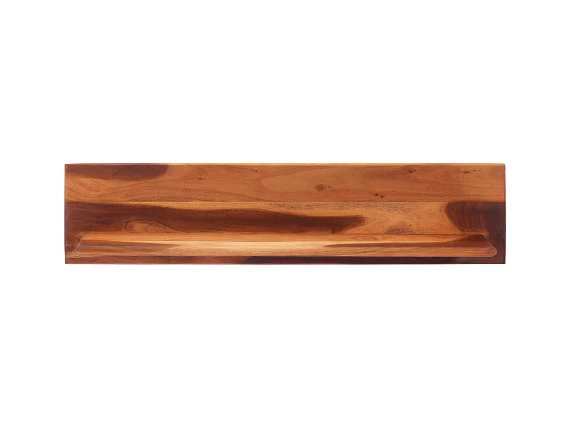 Mensole da parete 2 pezzi 112x20x26 cm in legno massello di acacia