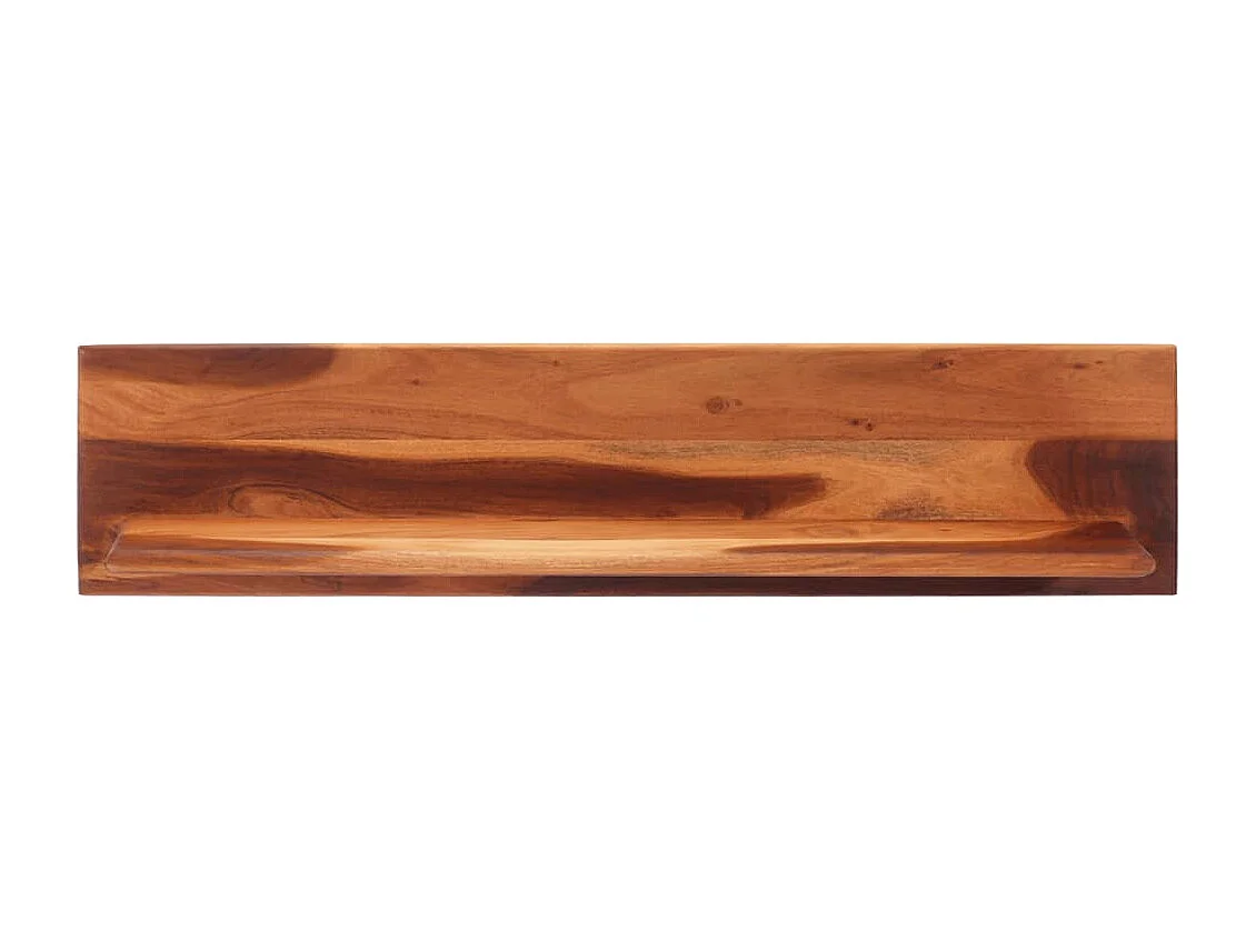 Estantes de pared 2 uds 112x20x26 cm madera maciza de acacia