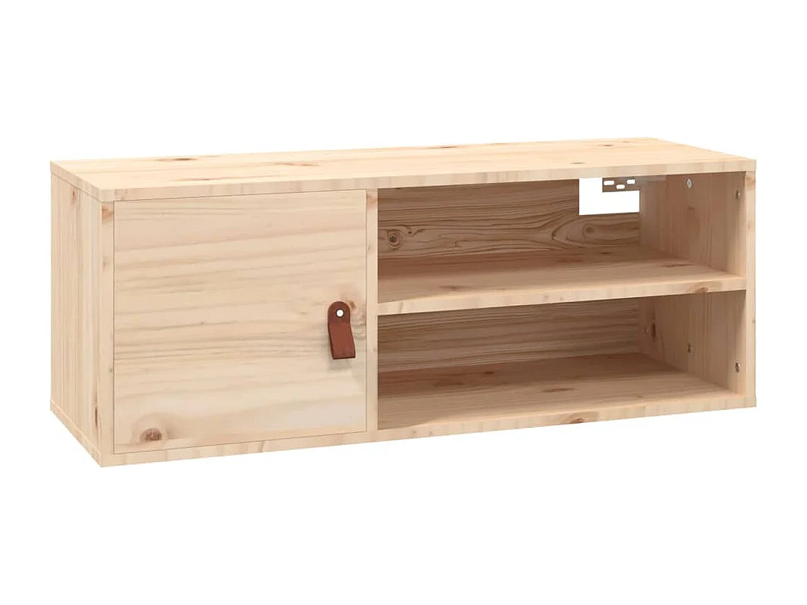 Armarios de pared 2 uds 80x30x30 cm Madera maciza de pino