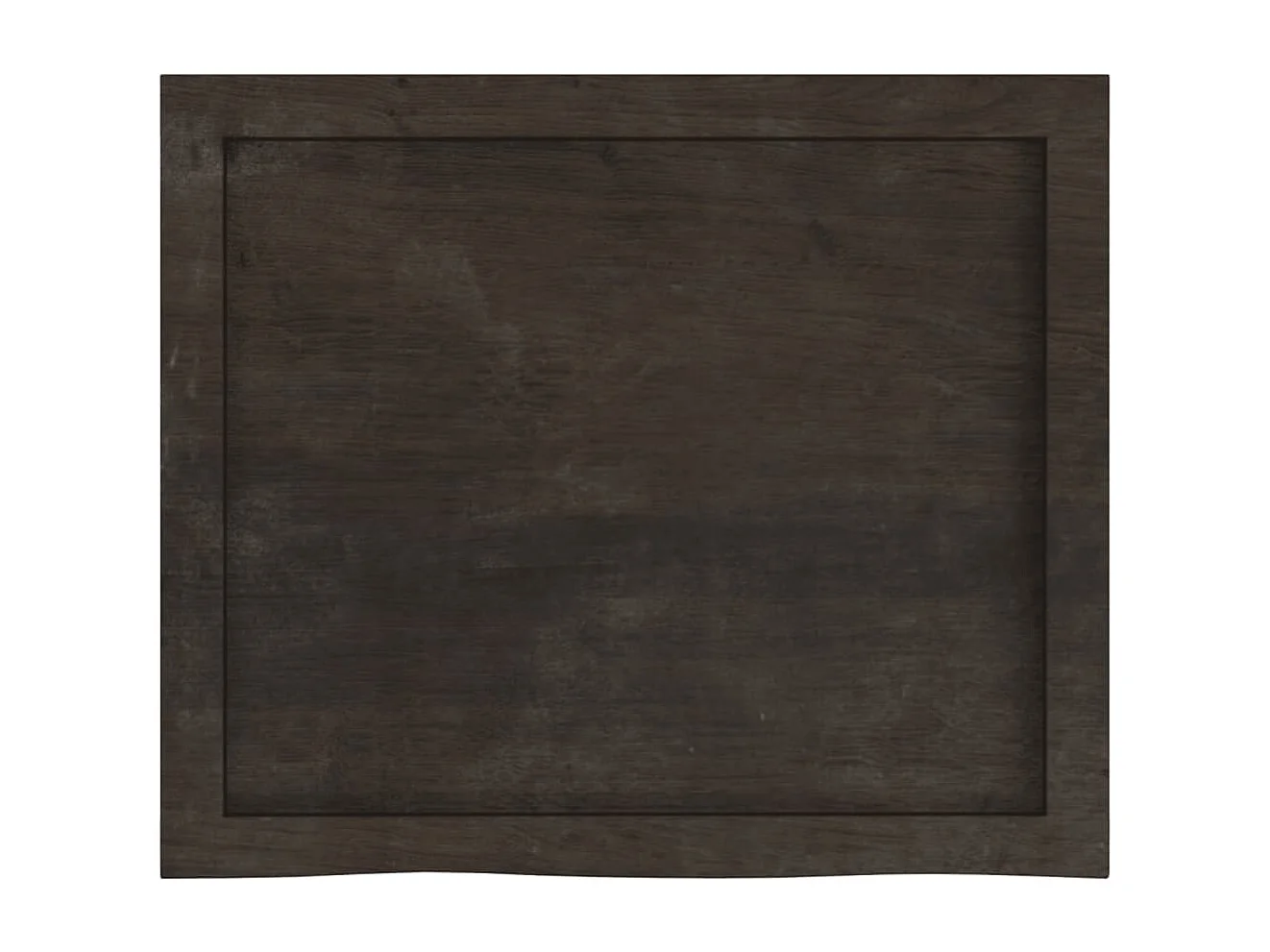 Donkerbruine wandplank van behandeld massief eikenhout