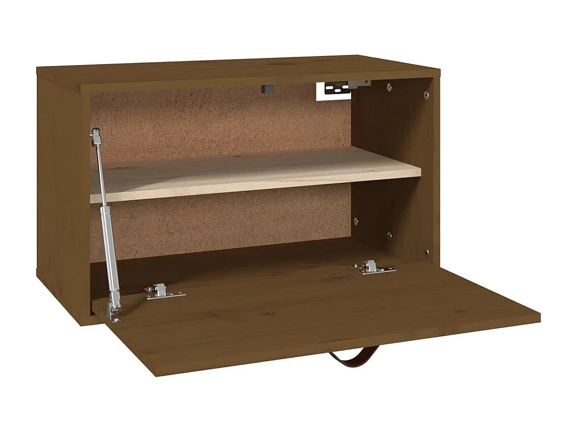 Armoire murale Marron miel 60x30x35 cm Bois de pin massif