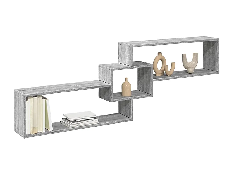 Hängeschrank 158x18x53 cm Sonomagrau Holzwerkstoff