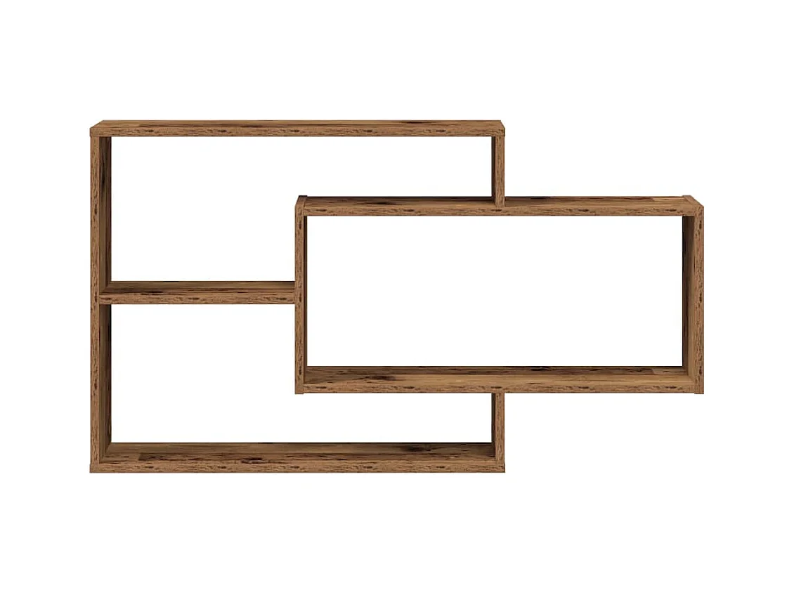 Étagère murale vieux bois 104x20x58,5 cm bois d'ingénierie