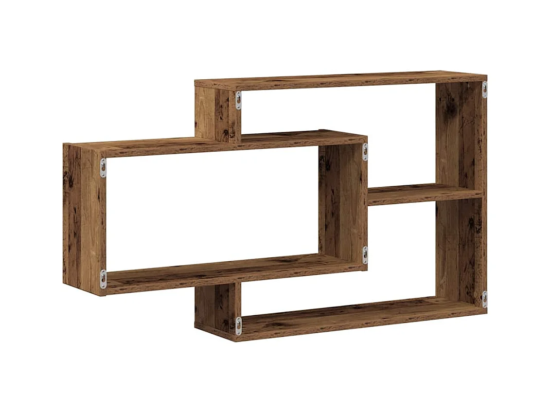 Étagère murale vieux bois 104x20x58,5 cm bois d'ingénierie