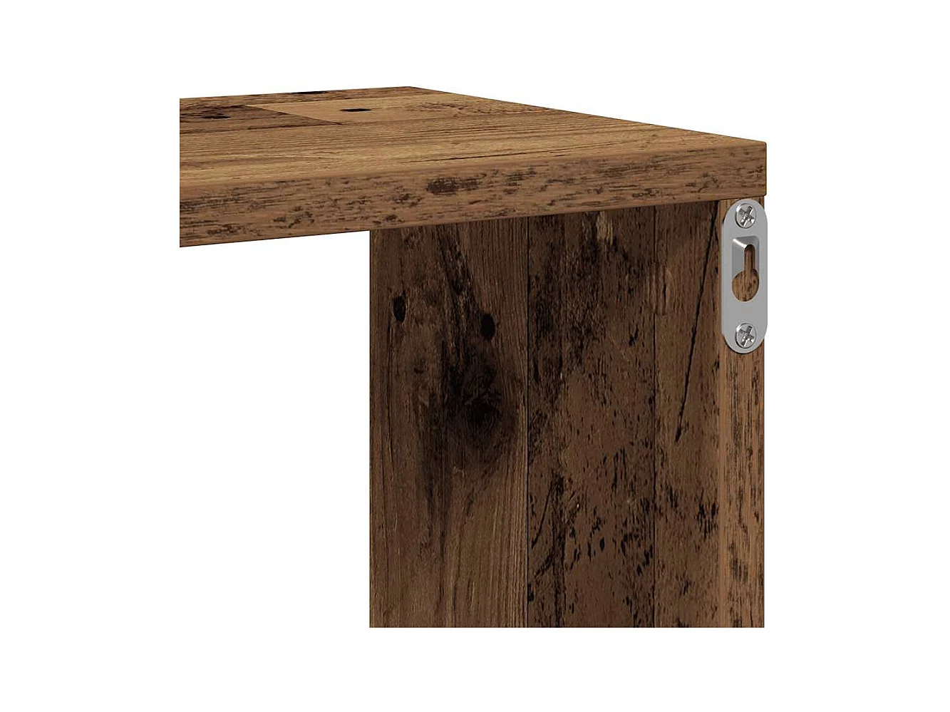 Étagère murale vieux bois 104x20x58,5 cm bois d'ingénierie