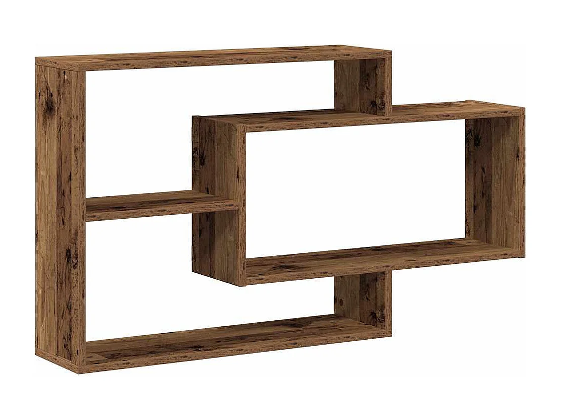 Étagère murale vieux bois 104x20x58,5 cm bois d'ingénierie