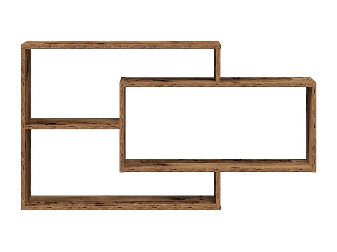 Étagère murale vieux bois 104x20x58,5 cm bois d'ingénierie