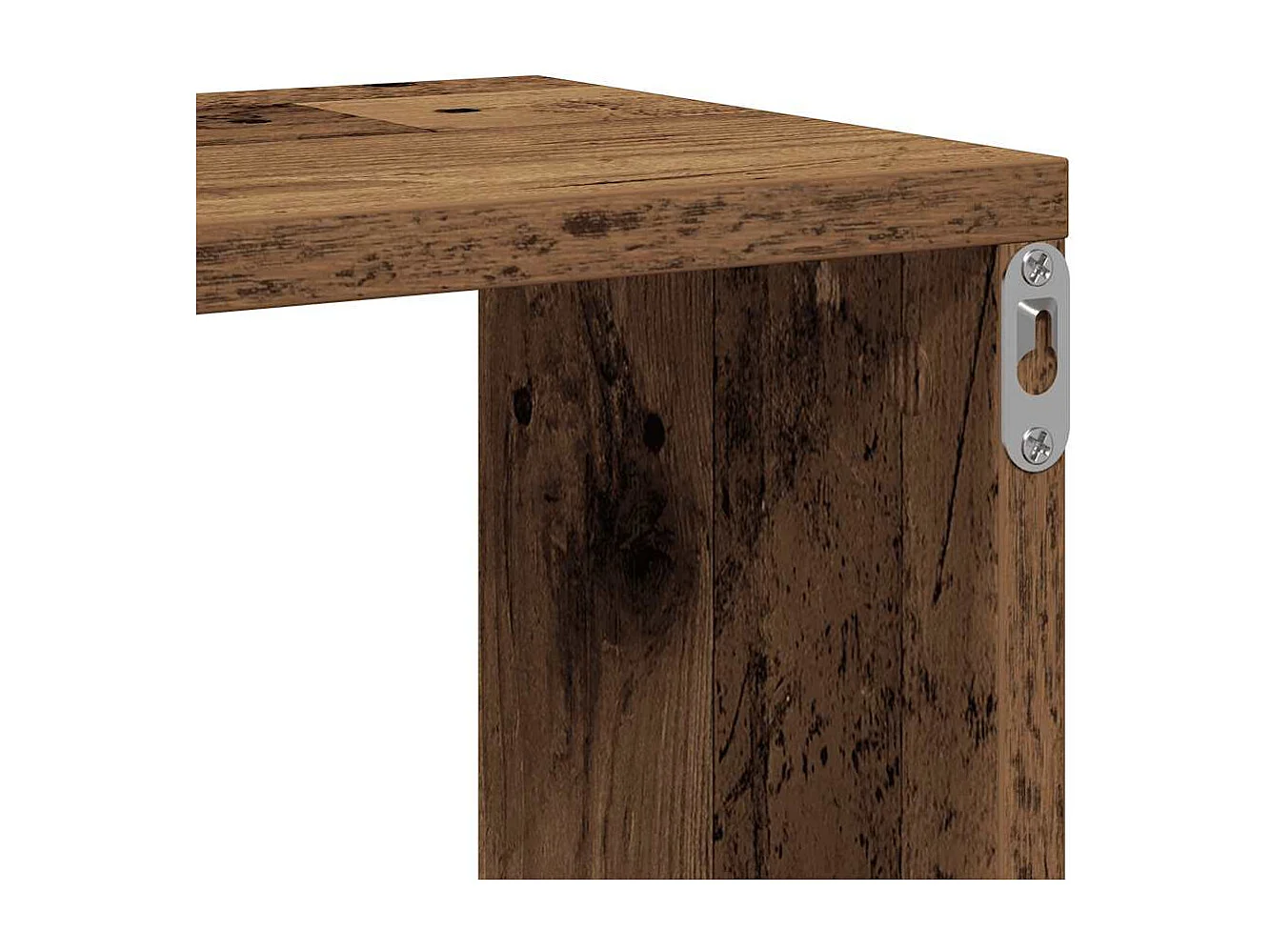 Étagère murale vieux bois 104x20x58,5 cm bois d'ingénierie