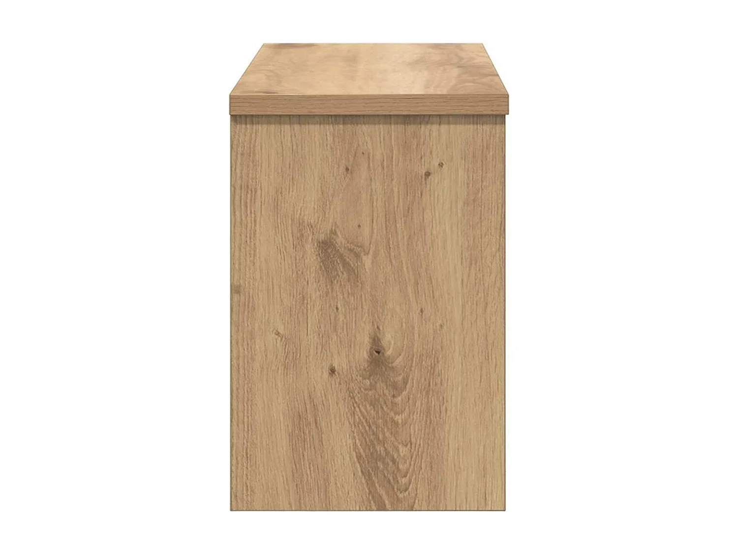 Appendiabiti da parete con anta, rovere lavorato a mano, 50 x 20 x 30 cm