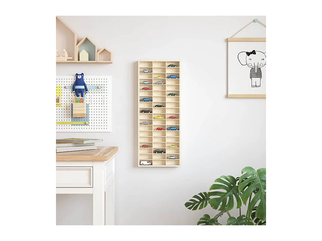 Vitrine Braun 30 x 4,5 x 75 cm Holzwerkstoff