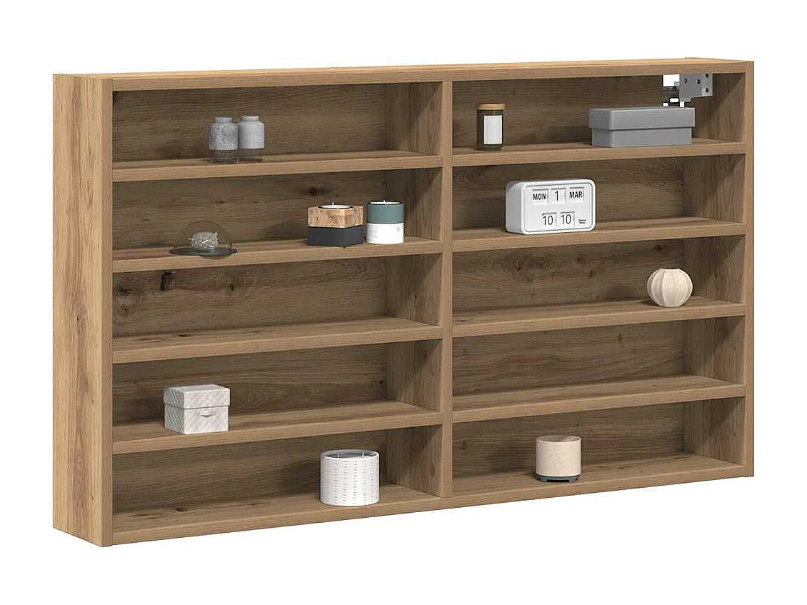 Vitrina de roble artesanal 100 x 15 x 58 cm