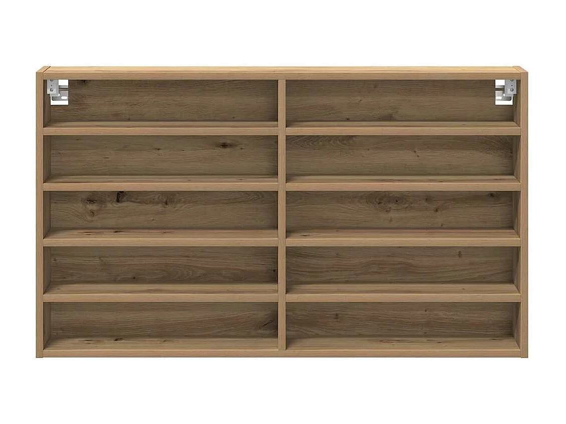 Vitrina de roble artesanal 100 x 15 x 58 cm