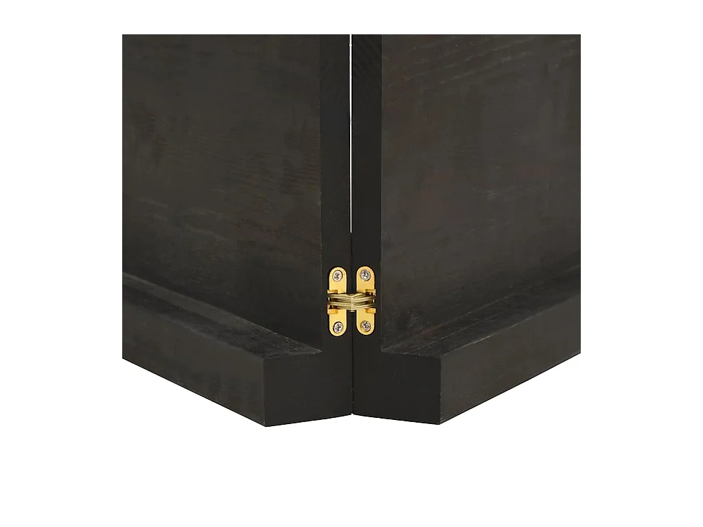 Estante de pared marrón oscuro fabricado en madera maciza de roble tratada