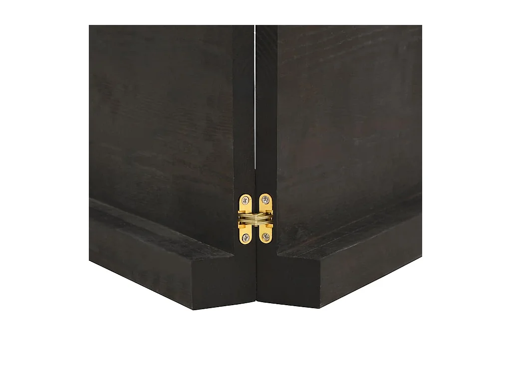 Donkerbruine wandplank van behandeld massief eikenhout