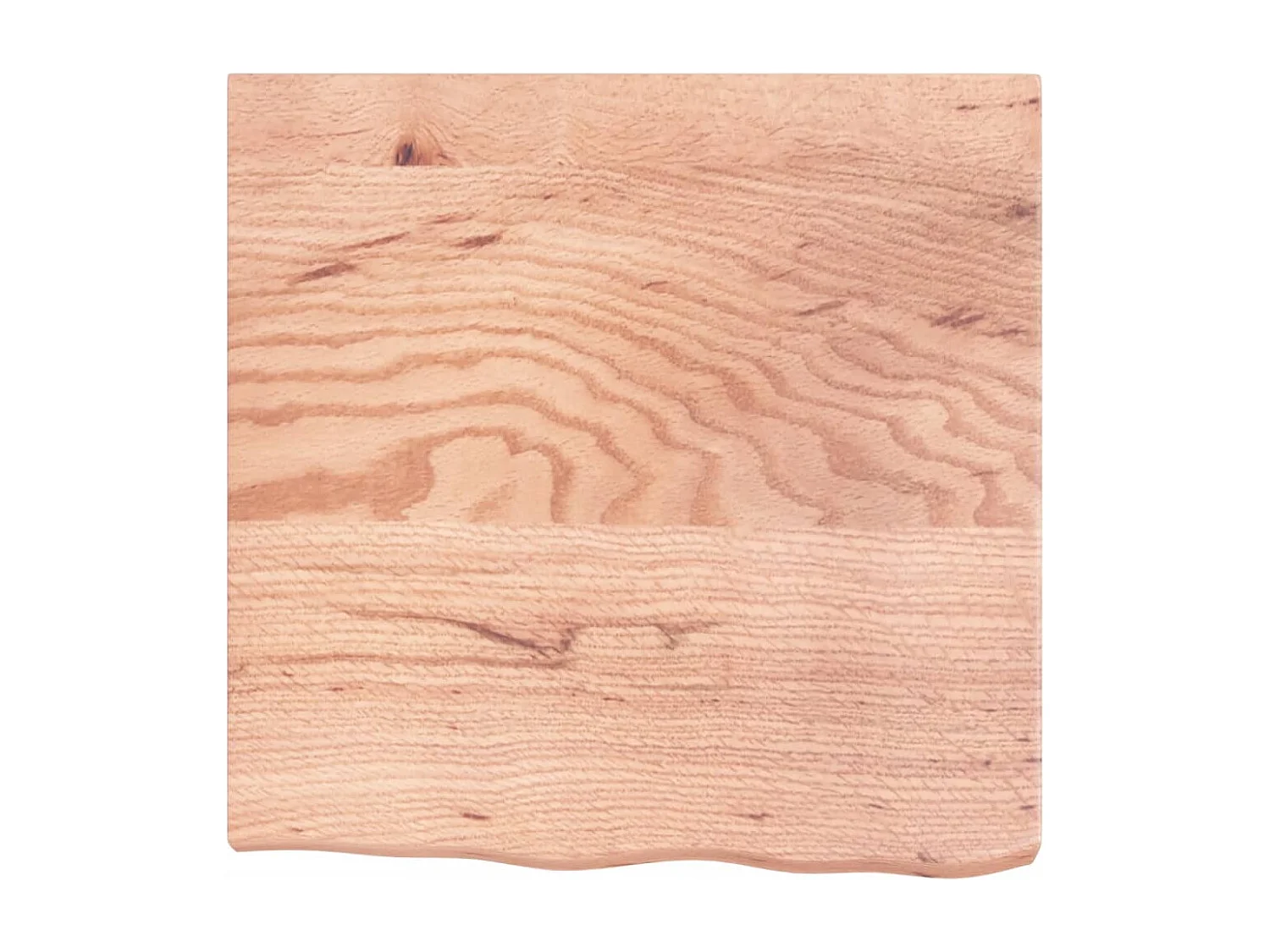 Étagère murale marron clair bois chêne massif traité