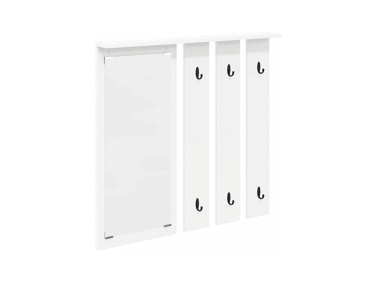 Appendiabiti da parete Bianco 84 x 10 x 80 cm Legno ingegnerizzato