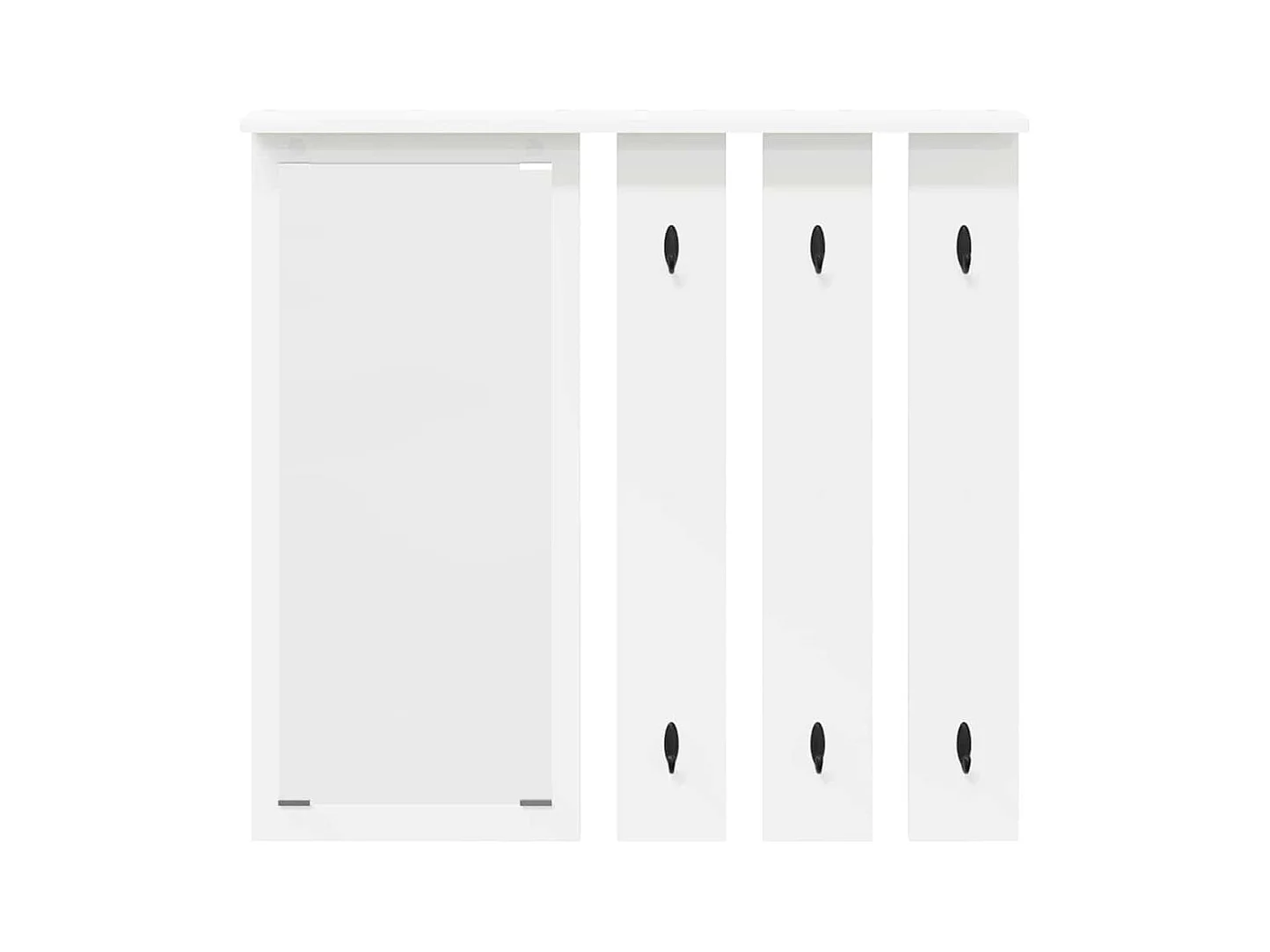 Appendiabiti da parete Bianco 84 x 10 x 80 cm Legno ingegnerizzato