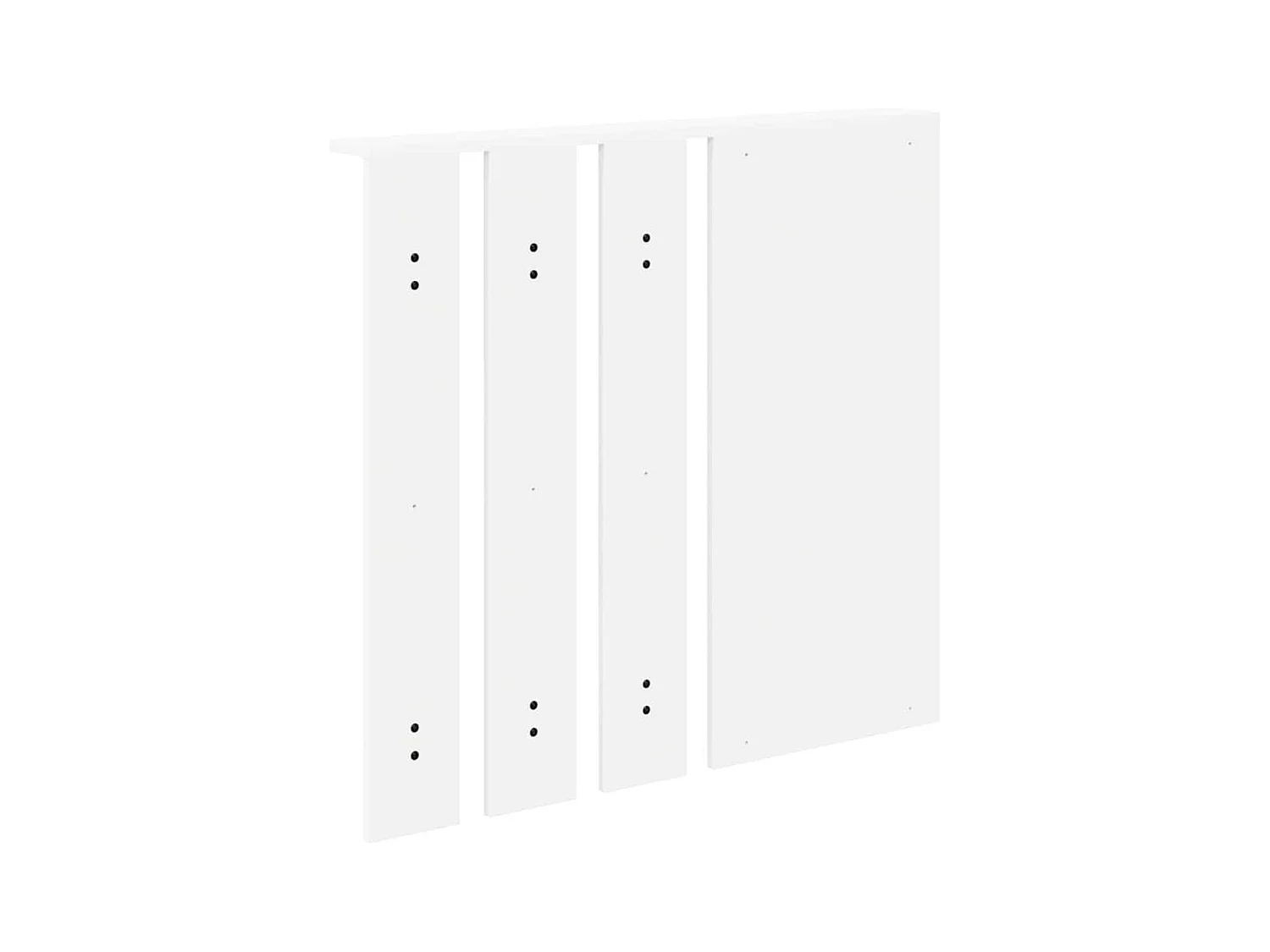 Appendiabiti da parete Bianco 84 x 10 x 80 cm Legno ingegnerizzato