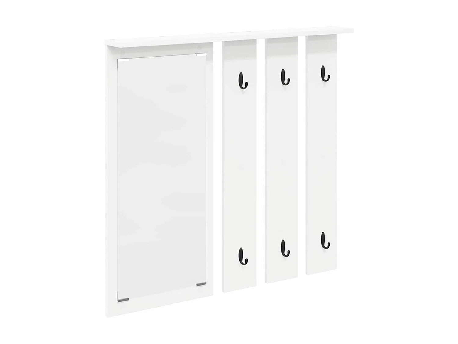 Appendiabiti da parete Bianco 84 x 10 x 80 cm Legno ingegnerizzato