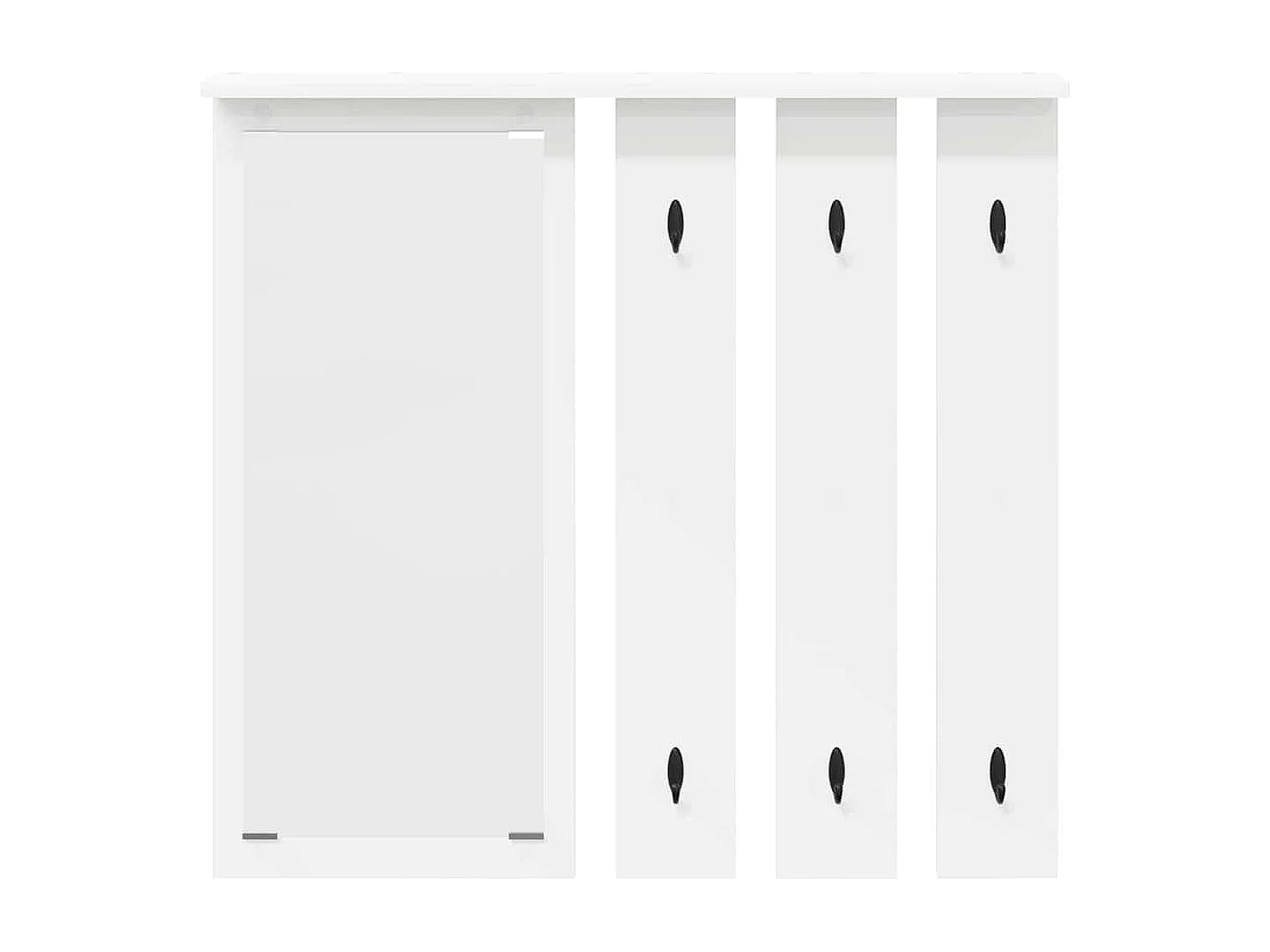 Appendiabiti da parete Bianco 84 x 10 x 80 cm Legno ingegnerizzato