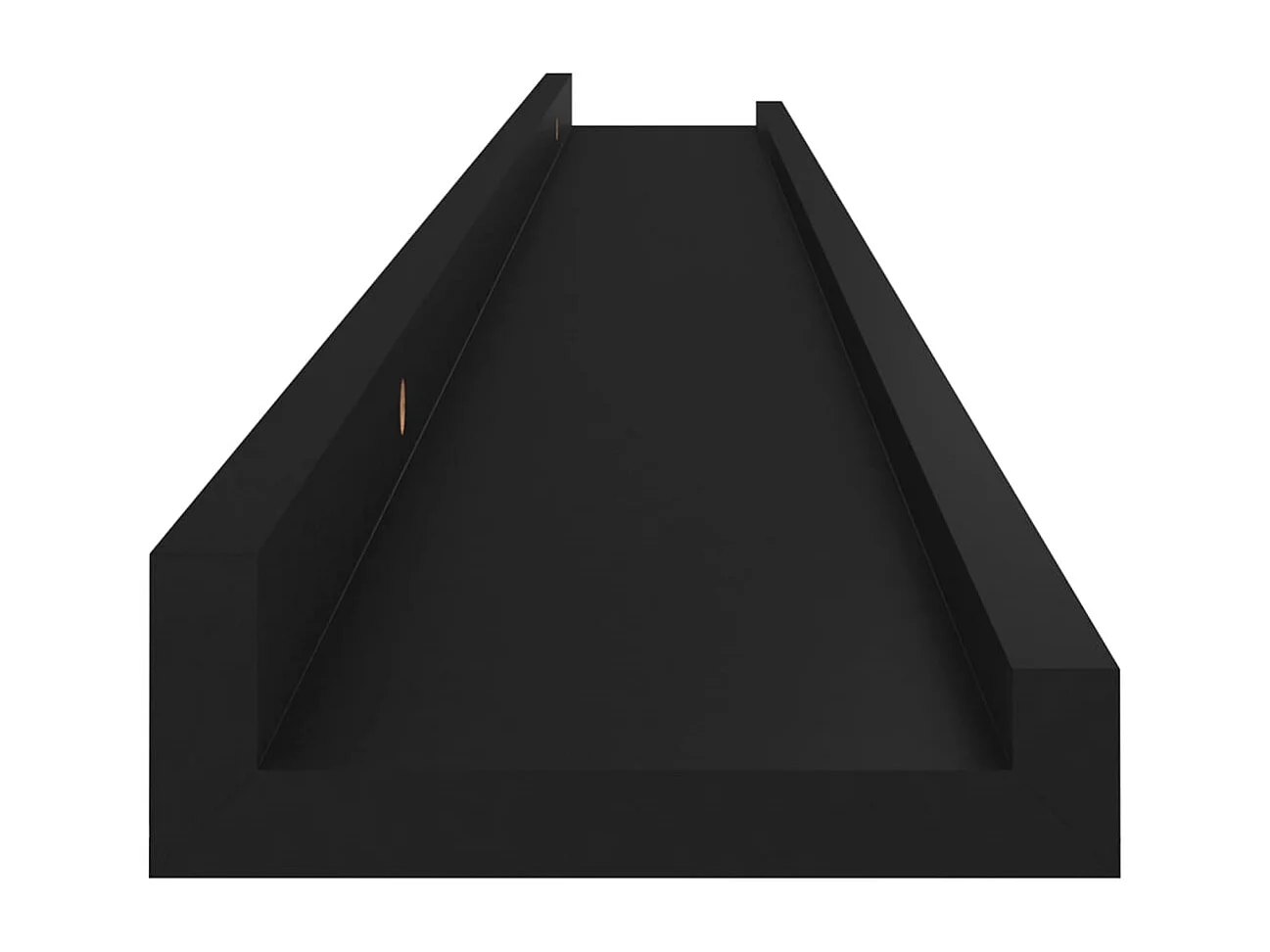 Mensole da parete 4 pezzi Nero 100x9x3 cm