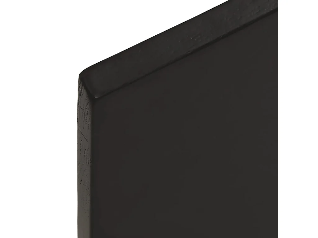 Étagère murale marron foncé 100x50x2cm bois chêne massif traité