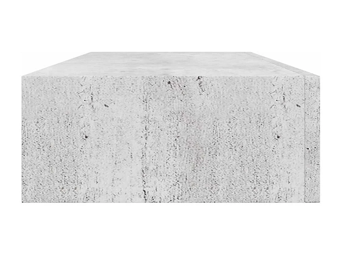 Estantes de pared para cajones 2 uds Gris hormigón 60x23,5x10 cm MDF