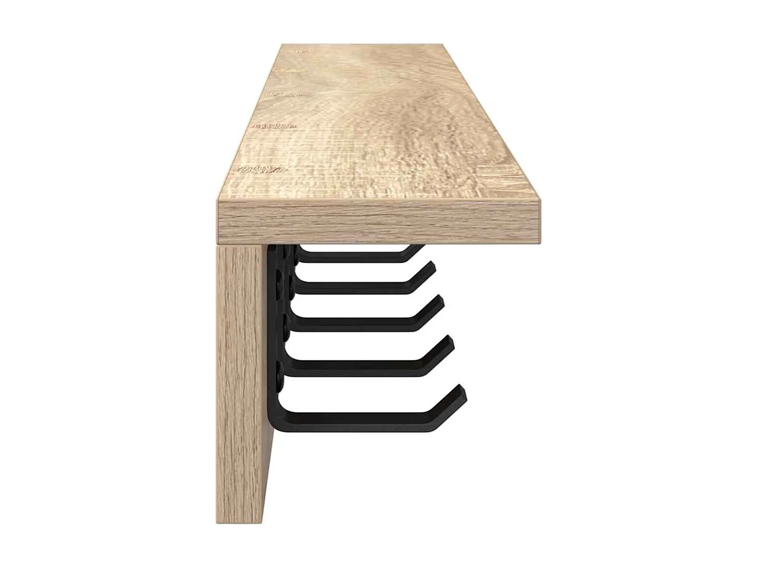 Porte-manteau mural Chêne sonoma 80 x 10.5 x 10.5 cm