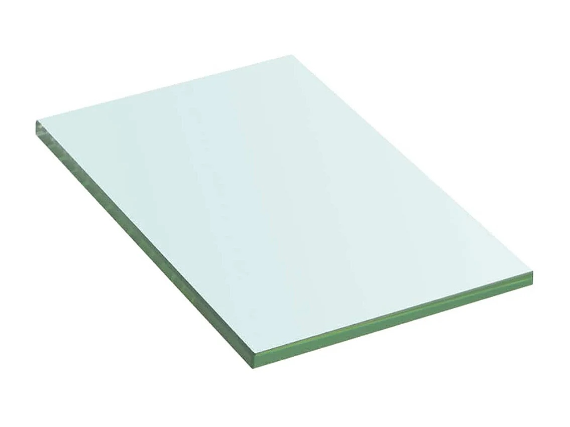 Panneaux d'étagère 2 pcs Verre Transparent 20 x 12 cm