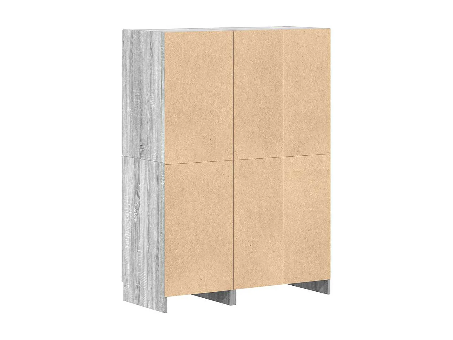 Ensemble d'armoires de cuisine 2pcs sonoma gris bois ingénierie