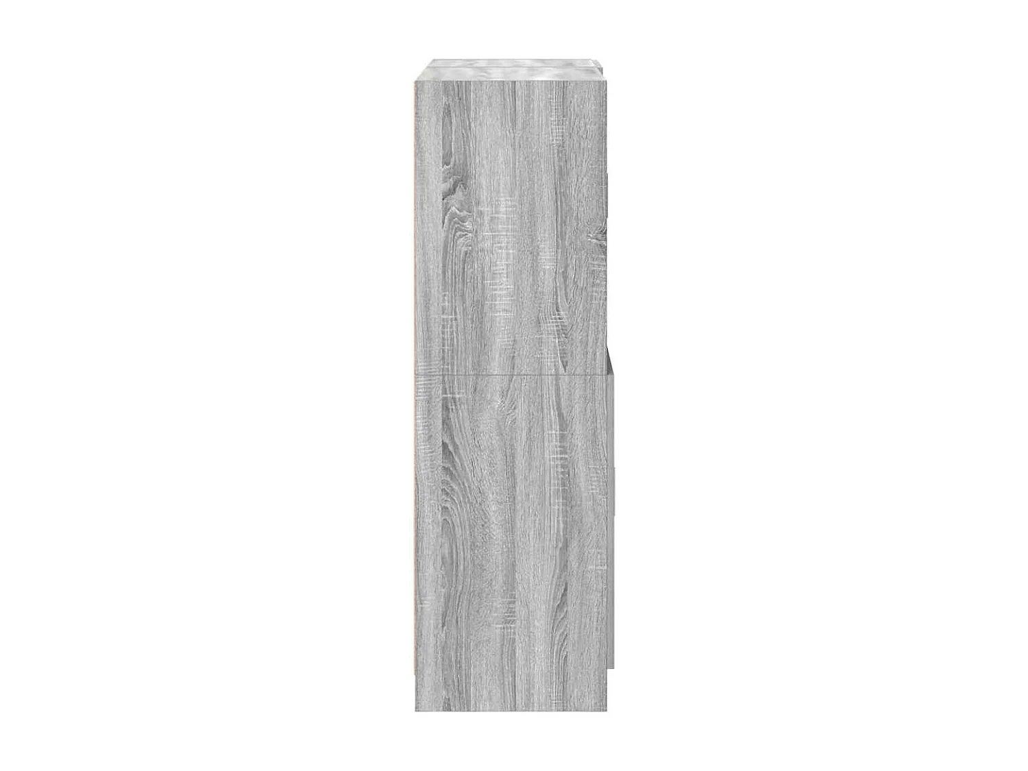 Ensemble d'armoires de cuisine 2pcs sonoma gris bois ingénierie