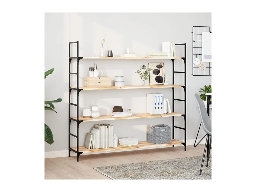 Zwevende plank 120x30x2 cm onbehandeld massief acaciahout