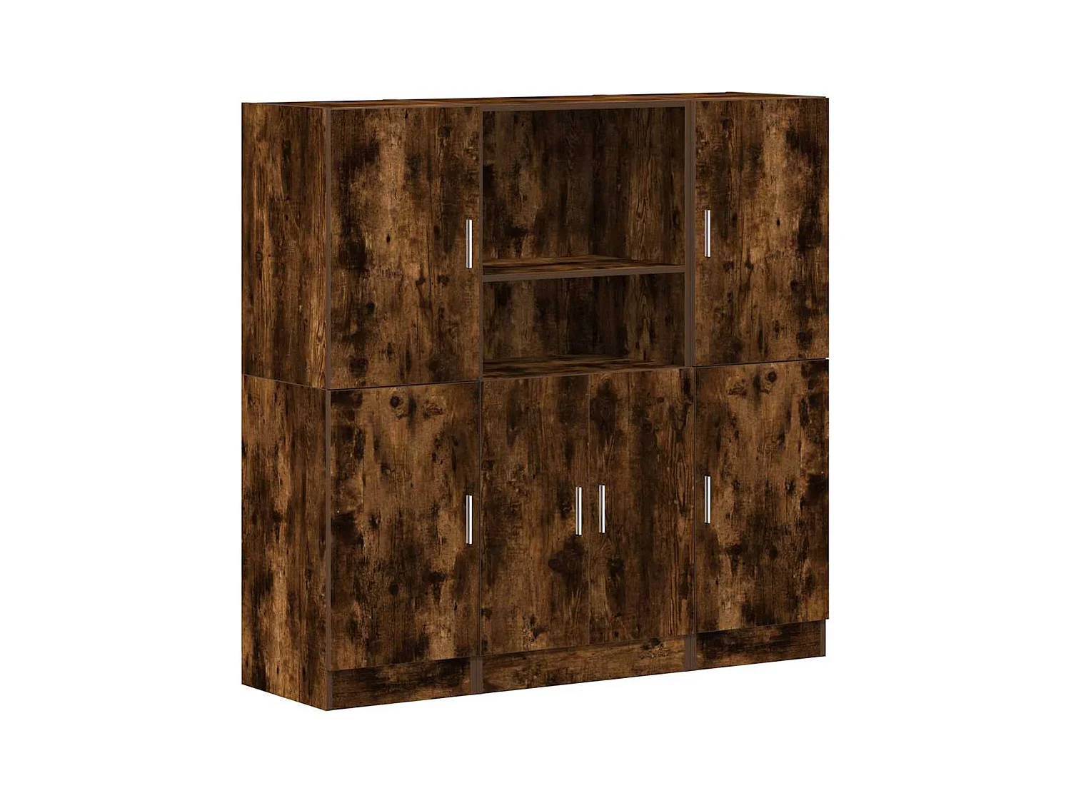 Set di mobili da cucina in rovere affumicato, 3 pezzi