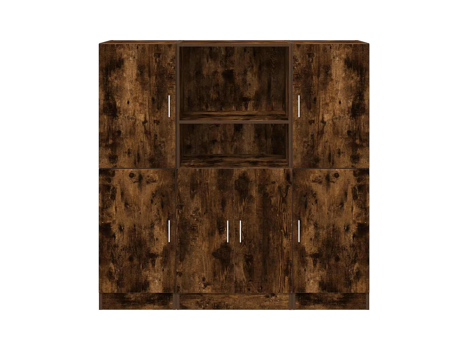 Set di mobili da cucina in rovere affumicato, 3 pezzi