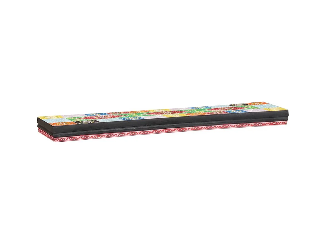 Wandplanken met plank 2 stuks Multicolor 100 x 20 x 6 cm
