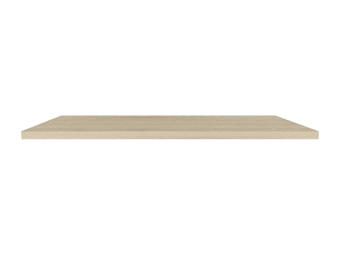 Zwevende wandplanken 4 stuks eiken 120x23,5x3,8 cm MDF