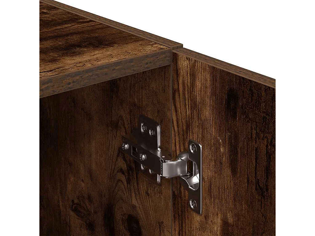 Set di mobili da cucina in 2 pezzi, rovere affumicato, legno ingegnerizzato