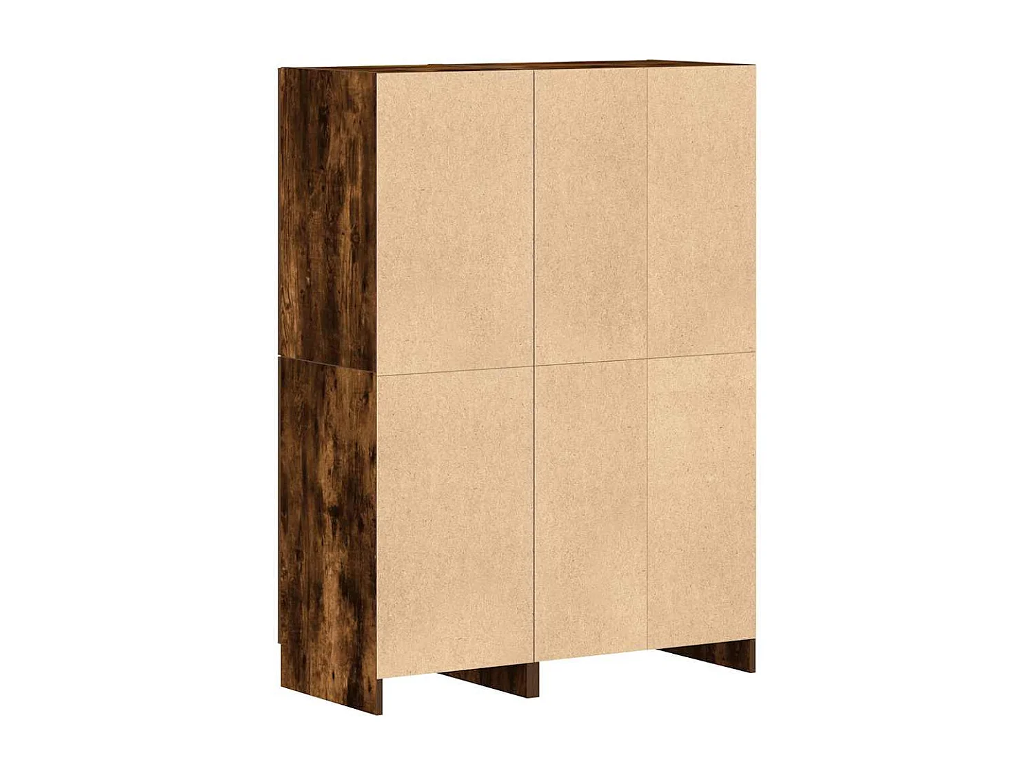 Ensemble d'armoires de cuisine 2 pcs chêne fumé bois ingénierie