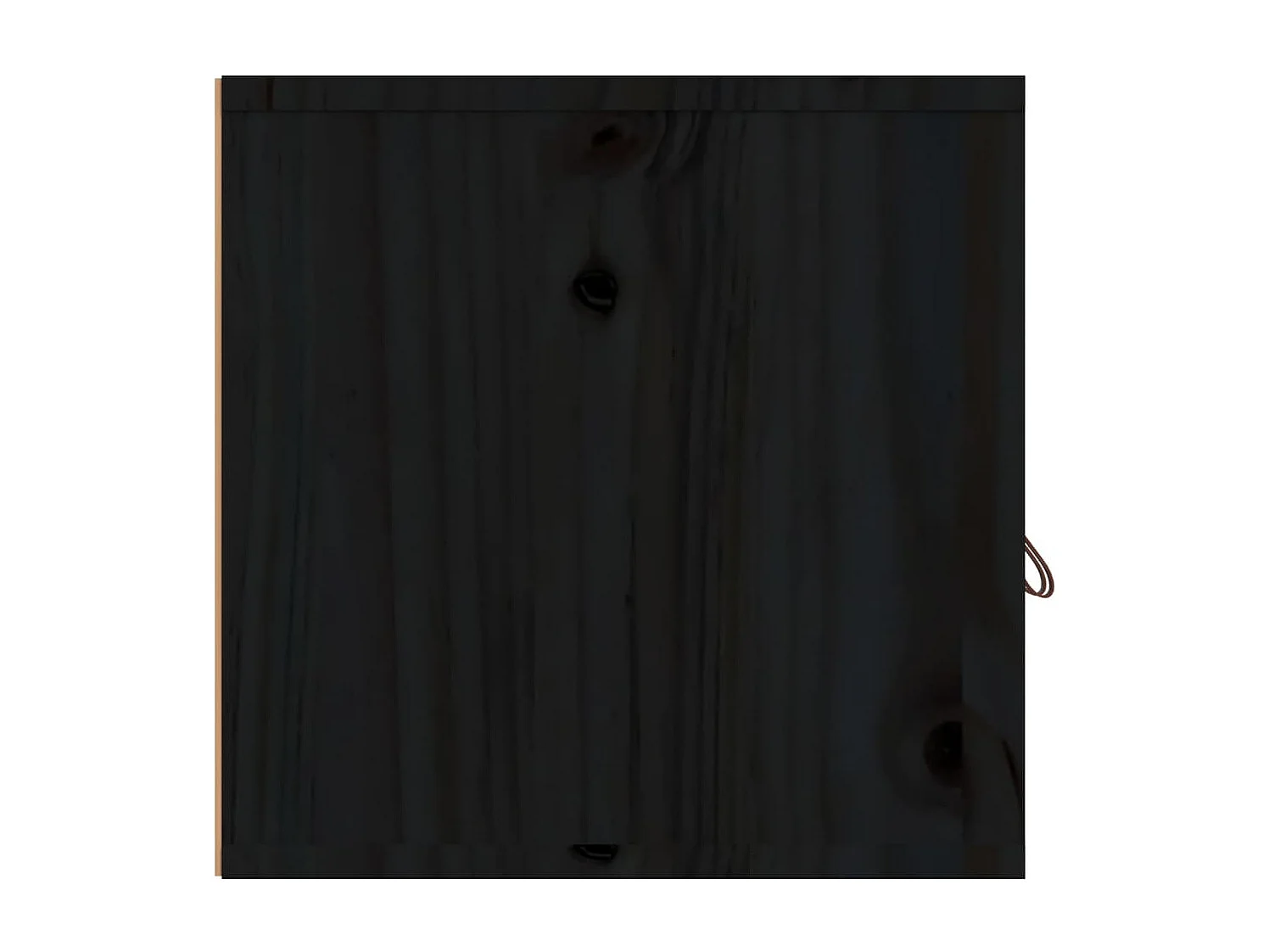 Pensili 2 pz Nero 80x30x30 cm Legno massello di pino