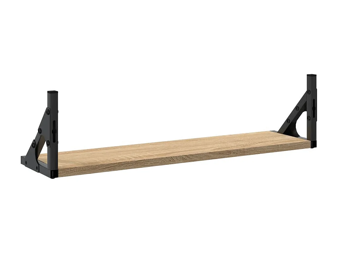 Étagères murales 2 pcs chêne sonoma 60x15x15,5 cm