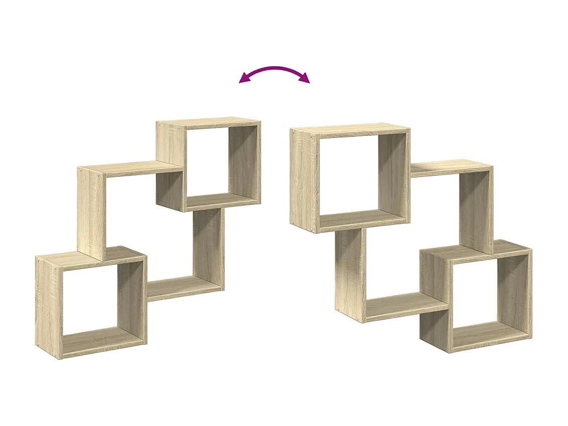 Hängeschrank 78x18x71 cm Sonoma Eiche Holzwerkstoff