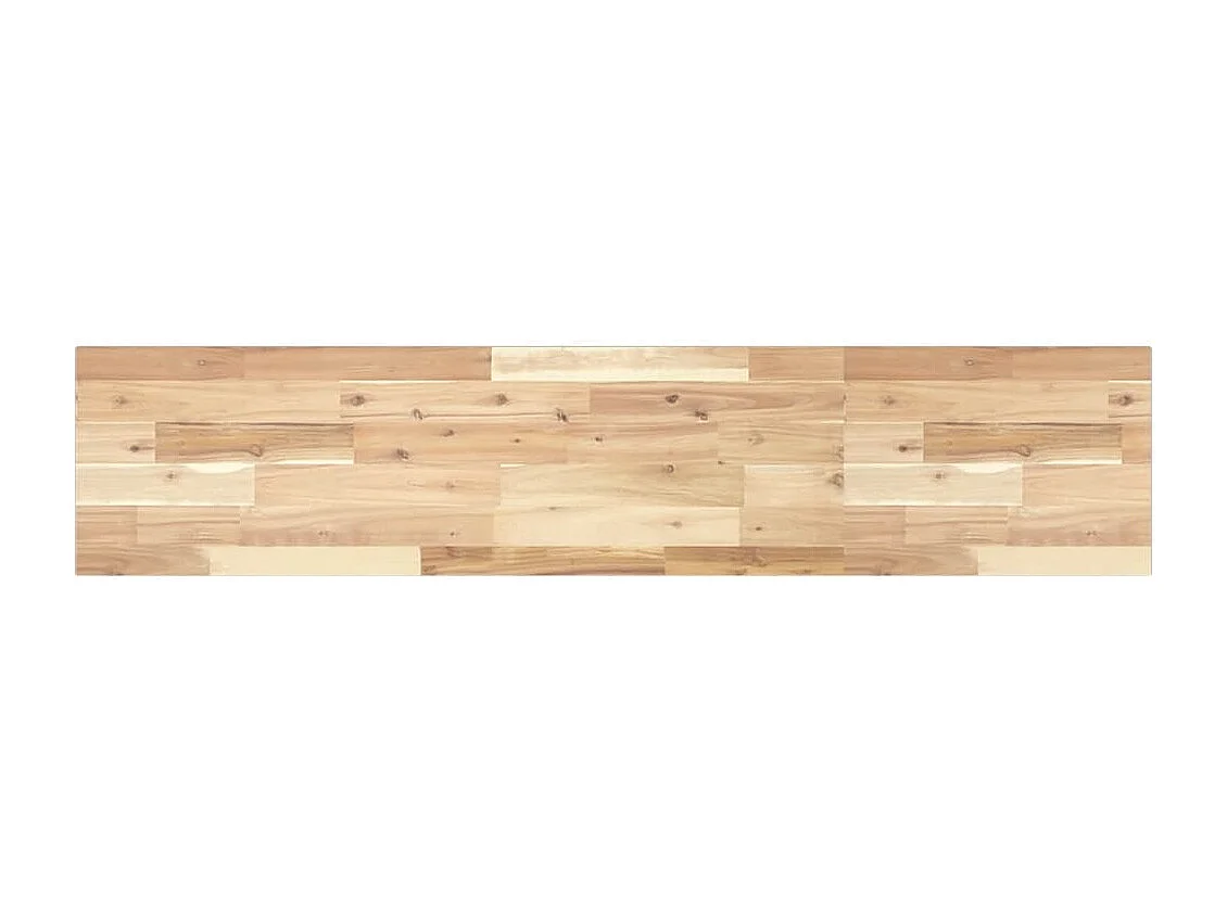 Mensole sospese 2 pezzi 120x30x2 cm in acacia massello non trattata